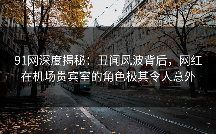 91网深度揭秘：丑闻风波背后，网红在机场贵宾室的角色极其令人意外